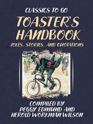 cover image of TOASTER'S HANDBOOK, JOKES, STORIES, AND QUOTATIONS